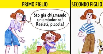 14 Fumetti che mettono a confronto le differenze tra il primo figlio e il secondo figlio
