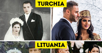 14 foto di neosposi da tutto il mondo a confronto, 100 anni fa e ora