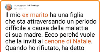 Il mio ex marito si è arrabbiato perché non voglio che sua figlia passi il Natale con la mia famiglia