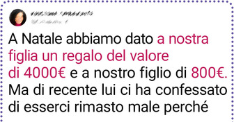 Ho fatto a mia figlia un regalo molto più costoso di quello di mio figlio e mi sono chiesto se avessi sbagliato