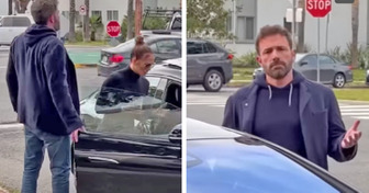 Un “infelice” Ben Affleck colto mentre sbatte con rabbia la portiera dell’auto da cui era entrata la moglie Jennifer