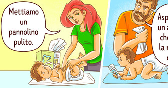 19 vignette veritiere su come le mamme e i papà crescono diversamente i loro figli