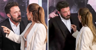 Ben Affleck e Jennifer Lopez ripresi da una telecamera in una situazione di tensione