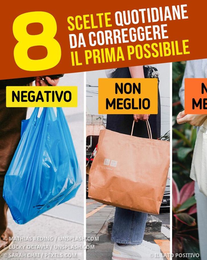 8 scelte quotidiane da correggere il prima possibile