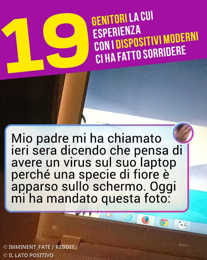 19 genitori la cui esperienza con i dispositivi moderni ci ha fatto sorridere