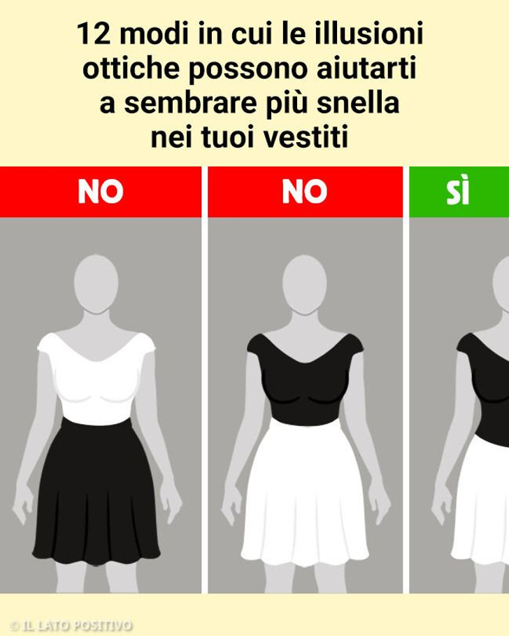 12 modi in cui le illusioni ottiche possono aiutarti a sembrare più snella nei tuoi vestiti