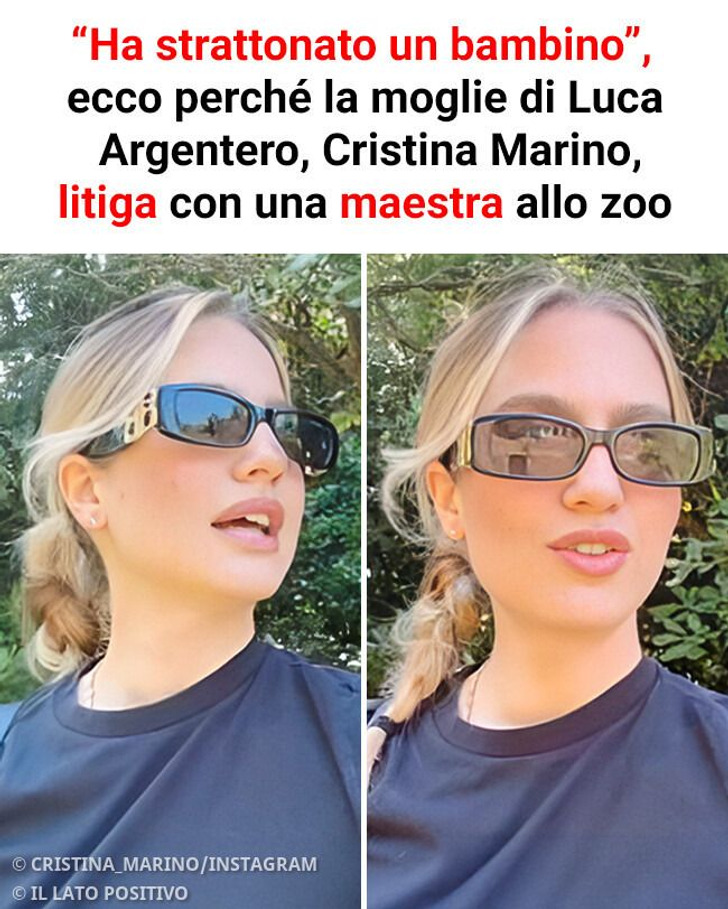 “Ha strattonato un bambino”, ecco perché la moglie di Luca Argentero, Cristina Marino, litiga con una maestra allo zoo