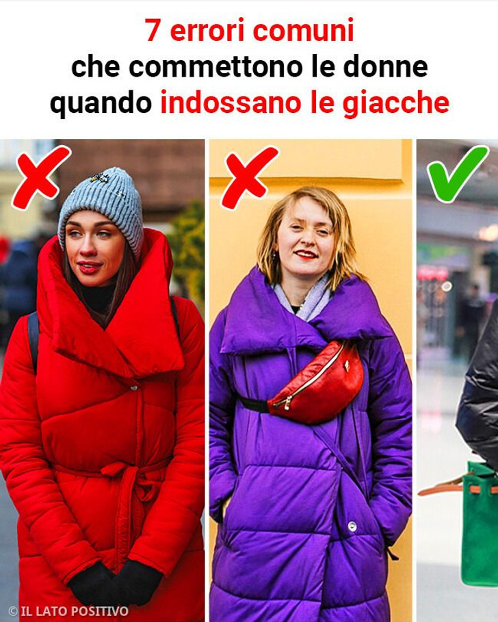 7 errori comuni che commettono le donne quando indossano le giacche