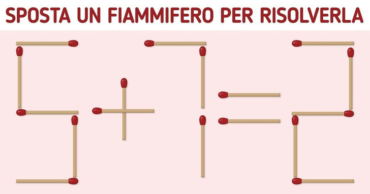 16 enigmi di fiammiferi per accendere il cervello