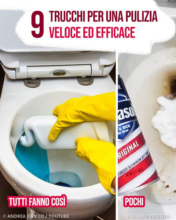 9 trucchi per una pulizia veloce ed efficace