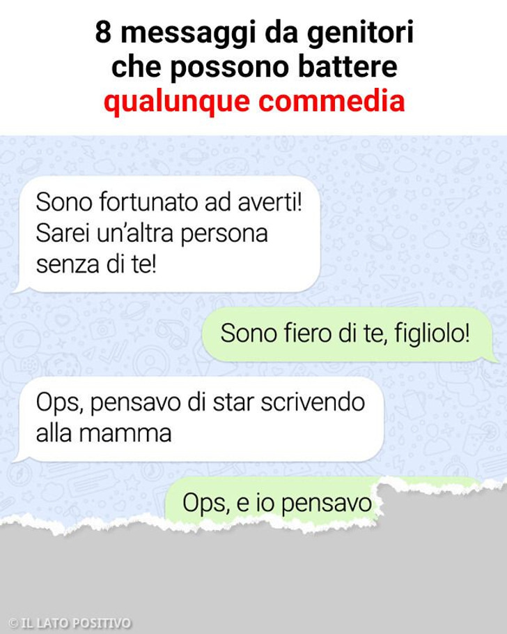 8 messaggi da genitori che possono battere qualunque commedia