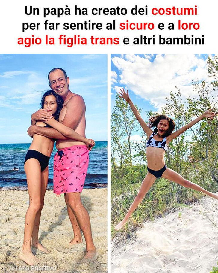 Un papà ha creato dei costumi per far sentire al sicuro e a loro agio la figlia trans e altri bambini