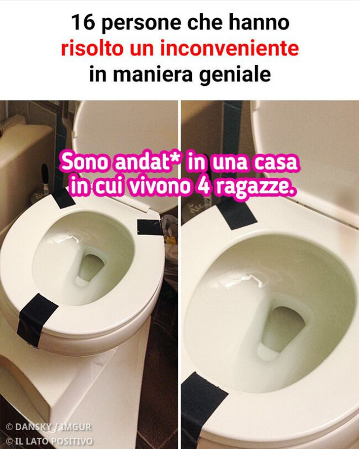 16 persone che hanno risolto un inconveniente in maniera geniale
