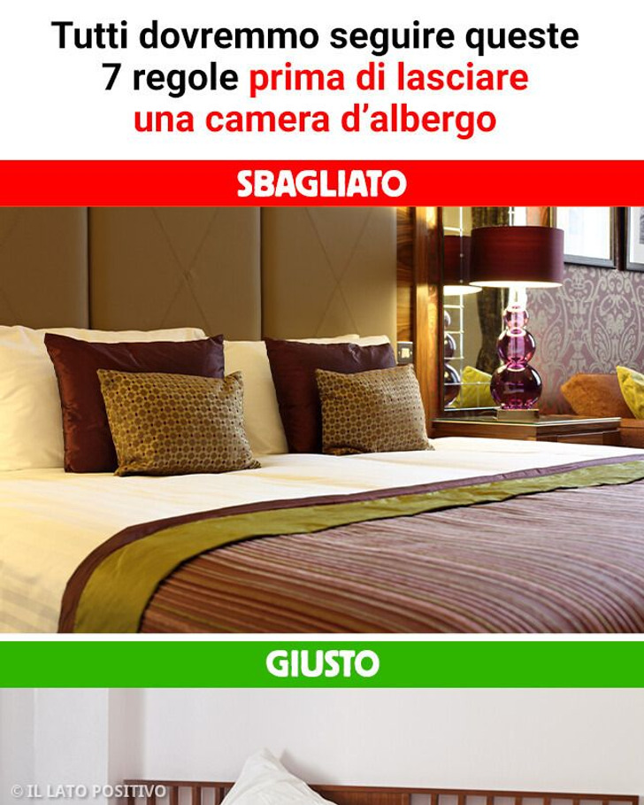 Tutti dovremmo seguire queste 7 regole prima di lasciare una camera d’albergo