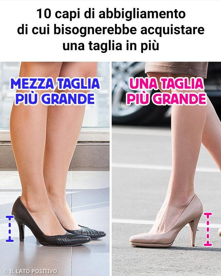 10 capi di abbigliamento di cui bisognerebbe acquistare una taglia in più