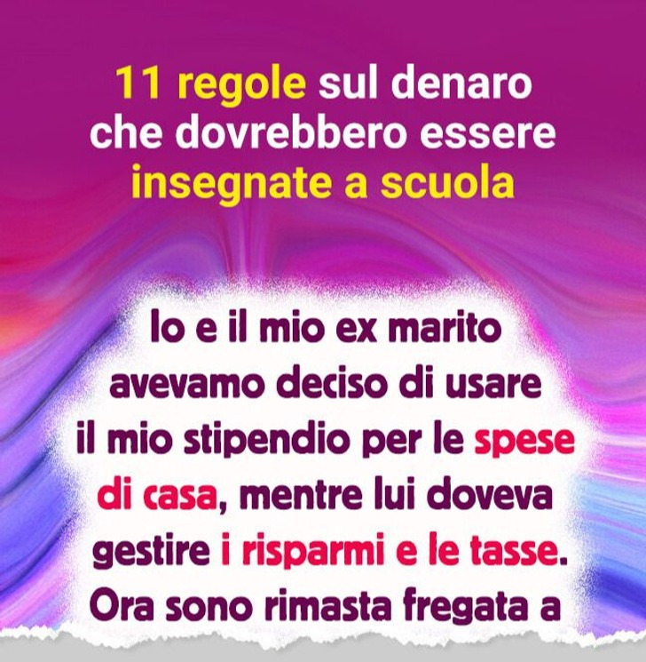 11 regole sul denaro che dovrebbero essere insegnate a scuola