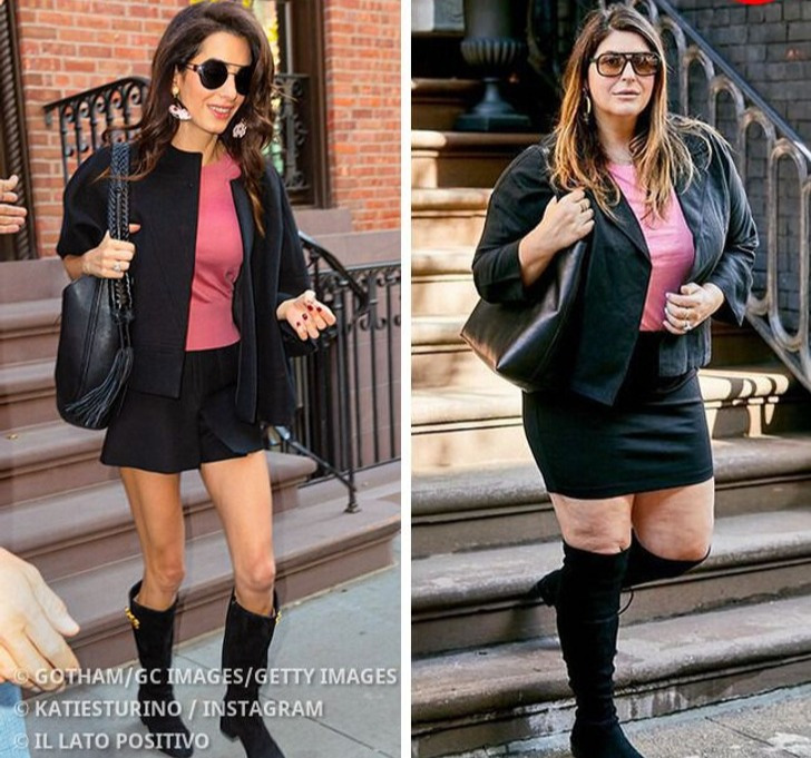 Una ragazza copia gli outfit delle celebrità per dimostrare che non c’è bisogno di uno stilista personale per creare un look figo